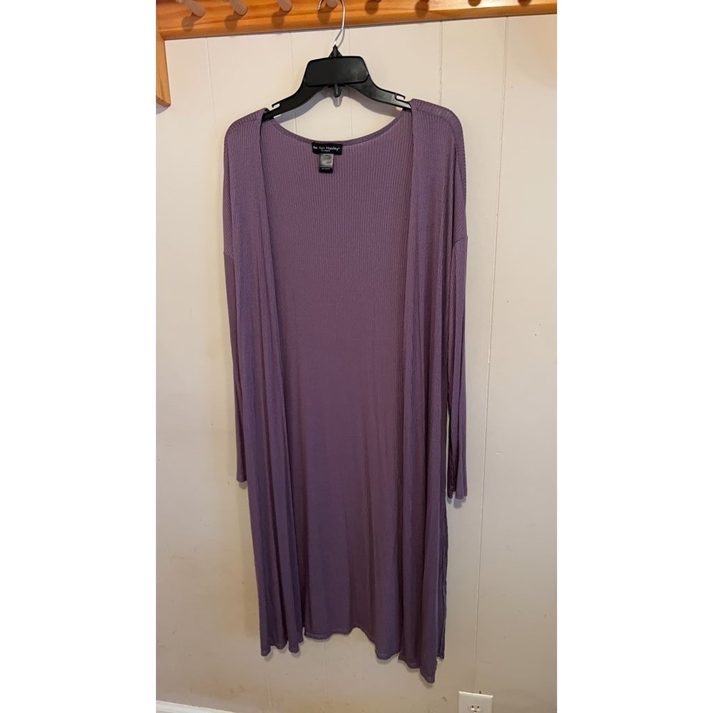 See You Monday Long Purple Cardigan